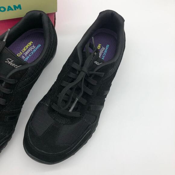 New Sketchers Black Breathe Easy Jackpot Women’s Shoes 8 Memory Foam - Picture 4 of 5